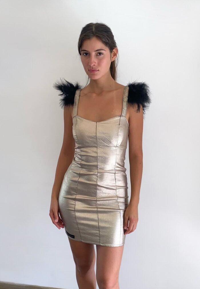 Vestido PLUMI – DORADO