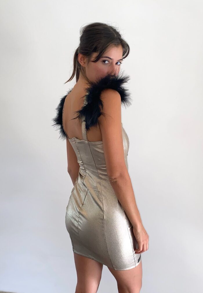 Vestido PLUMI – DORADO