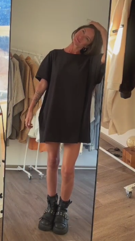 t-shirt OVERSIZE – NEGRO