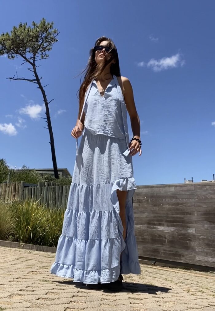 Blusa conjunto FREE – CELESTE